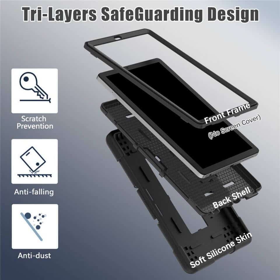 Lenovo Tab M9 9.0 inch 2023 TB-310FU Hybrid Fancy Shockproof Heavy Duty Kickstand Case Cover Lenovo Tab M9 9.0 inch 2023 TB-310FU Hybrid Fancy Shockproof Heavy Duty Kickstand Case Cover